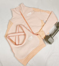 Load image into Gallery viewer, TRIPLE THREAT SPORTS TOP- ORANGE/PINK