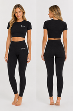 Load image into Gallery viewer, MIDNIGHT SCULPT LEGGINGS- CHARCOAL
