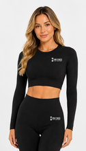 Load image into Gallery viewer, MIDNIGHT SCULPT LONG SLEEVE TOP - CHARCOAL

