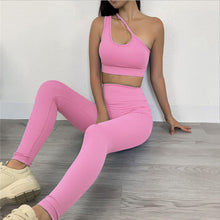 Load image into Gallery viewer, CPM ONE SIDE PADDED SPORTS BRA CORAL
