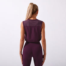 Load image into Gallery viewer, ECLIPSE CROP TANK- Burgundy
